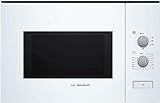 Bosch BFL550MW0 Einbau-Mikrowelle, 25 l, 900 W, Weiß